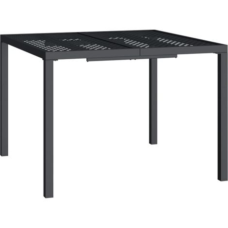 Garden Table Anthracite 100x100x72 cm Steel vidaXL (1/5)
