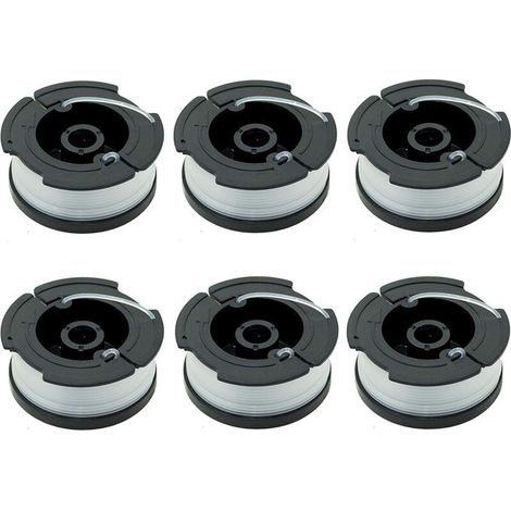 Confezione da 6 bobine A6481 A6485 per tagliaerba Black & Decker