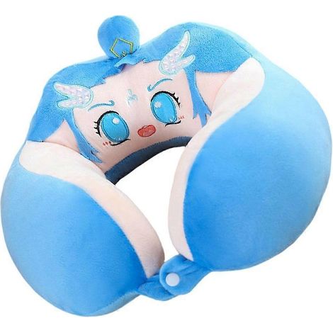 Oreiller en peluche Necha, inspiré de l'anime, idéal pour les étudiants et les employés de bureau. Convient aux étudiants et aux employés de bureau. (1/5)