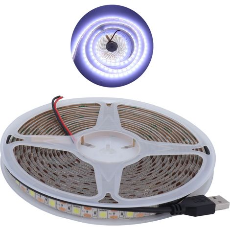 Ruban LED 5M étanche 15W flexible USB pour décoration centre commercial boîtier PC