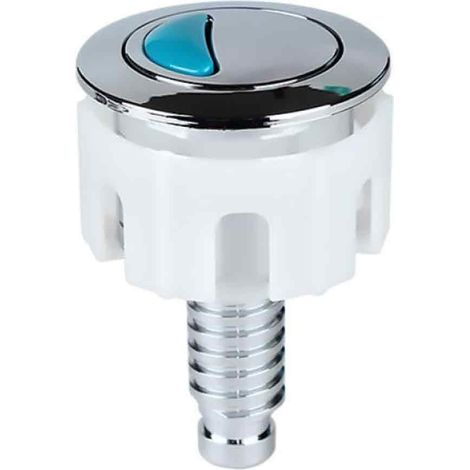 1 Bouton de chasse, double évacuation, design circulaire et ovale, placage durable, accessoire salle de bain universel (1/5)