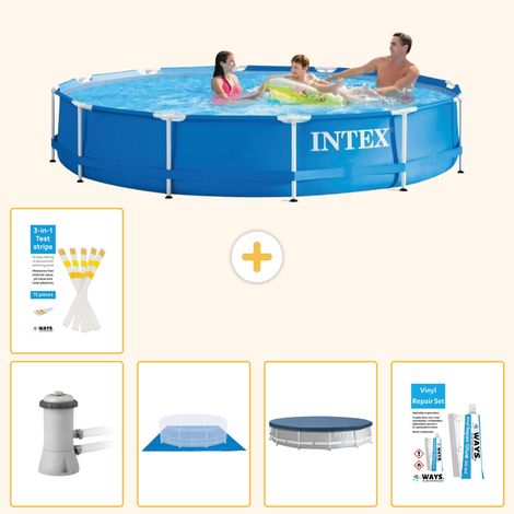 Intex Piscine Tubulaire Ronde - 366x76 cm - 6-pièces S22467 (1/5)