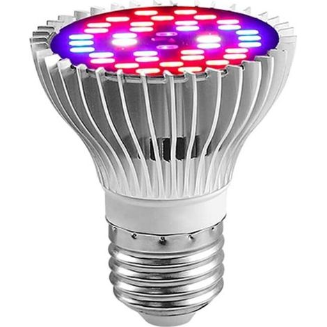 Lampe de Croissance LED à Spectre Complet 30W, pour Plantes D'intérieur Légumes et Feurs, E27 Ampoule LED pour Serre Hydroponique, Durable (1/5)