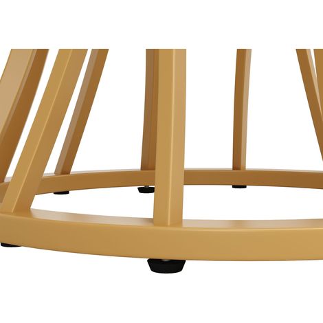 Ensemble table à manger 5 pièces, table ronde 80 cm avec 4 chaises, cuisine moderne, plateau marbre blanc, pieds métal doré, chaises velours gris (1/5)