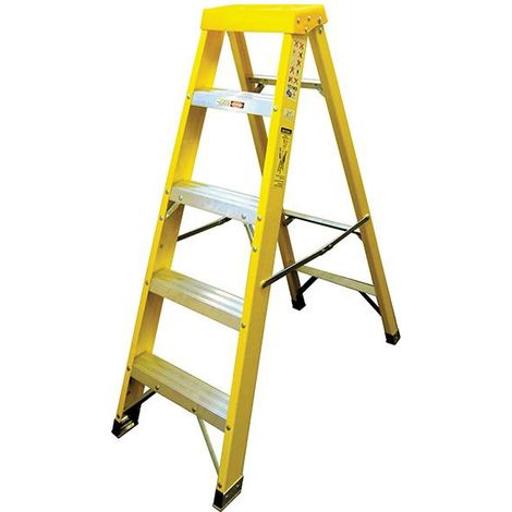 Fibreglass Swingback Steps Open 1.33m Closed 1.47m 5 Rungs (1/3)
