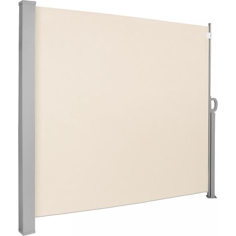 Tenda da Sole Laterale - 500 x 160 cm, Anti UV, Frangivento, Frangivista, Privacy, Beige - Paravento Laterale, Rettratile, Avvol (1/5)