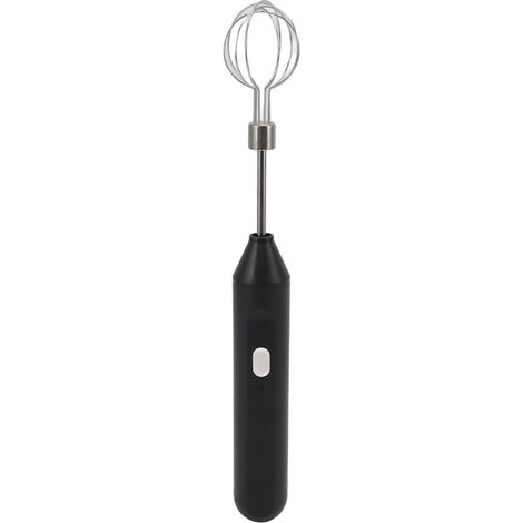 Elektrischer Handmixer, drei Geschwindigkeitsstufen, batteriebetrieben, tragbarer Milchaufschäumer für selbstgebackene Produkte, schwarz (1/5)