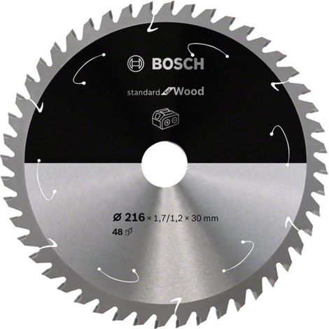 Bosch PRO Wood cordless Circular Saw Blade 216 x 1.7 x 30 mm T48 2608837723