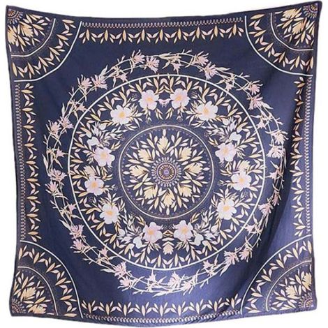Tapestry - Polyester Imprimé Motif Mandala Géométrique - Décoration Murale Chambre Dortoir - Usage Intérieur Extérieur - 150 x 200 cm - 1 Pièce (1/5)