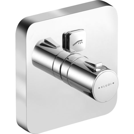 Kludi PUSH Mélangeur thermostatique de douche à encastrer (388010538) (1/2)