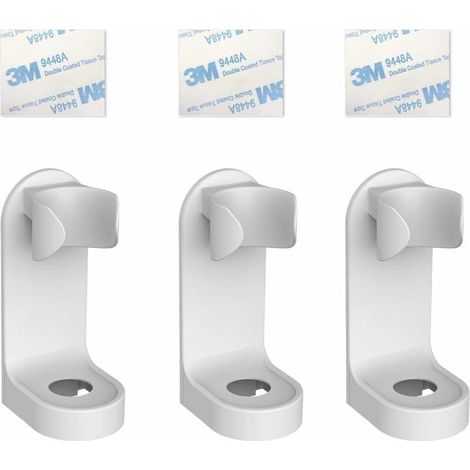 3 Pcs Support de Brosse à Dents électrique, Support de Brosse à Dents Mural Autocollant, Support à Ventouse pour Dentifrice Brosse à Dents tête de Brosse à Dents électrique - Type Universel,