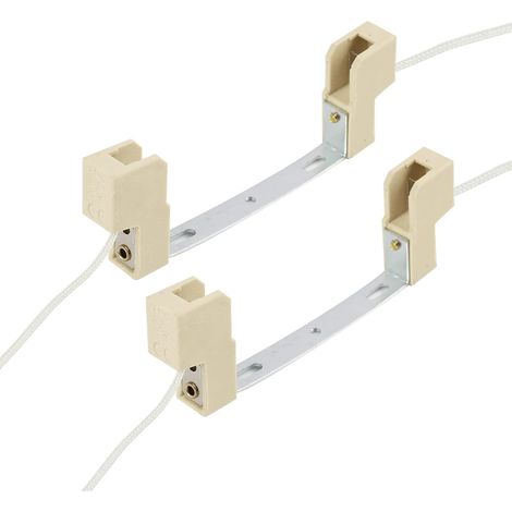 2 Pièces Douille R7S 118mm, Douille pour Lampe R7S en Céramique, Support de Lampe pour Ampoule Halogène et LED R7S Double Culot, Porte Ampoule, Adapté aux Appliques Murales Lampadaires AC 100–240V (1/5)