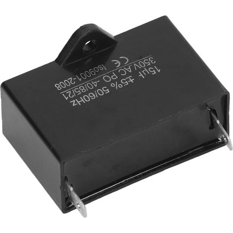 Condensateur moteur CBB61 15µF 350VAC 50/60Hz pour ventilateurs plafond et groupes électrogènes essence (1/5)