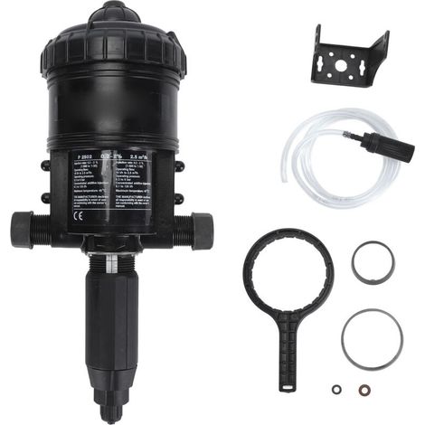 Professional liquid mixing fertilizer pump, automatic water-powered dosing for farm livestock and garden irrigation (1/5)
