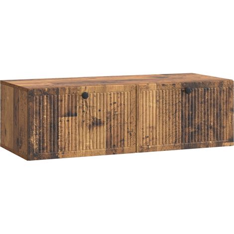 Wandmontierter TV-Schrank Altholz 98 x 41 x 30 cm Holzwerkstoff vidaXL