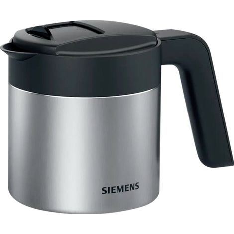 Siemens Hausgeräte TZ40001 Thermokanne Edelstahl, Schwarz 1 l TZ40001