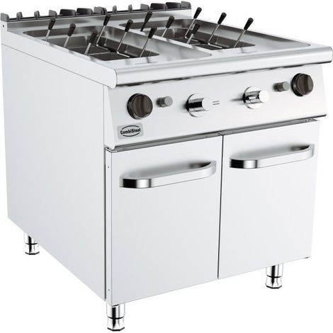 Cuiseur à pâtes gaz profondeur 900 mm - 2 x 24 L - Combisteel