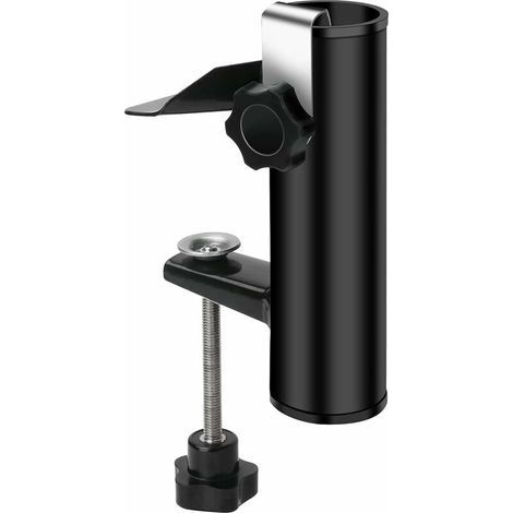 BRAVIX Pince pour parasol de terrasse, support pour parasol d'extérieur, support de parapluie, support de parapluie de pêche, support de parasol fixe pour plage, cour, balcon, terrasse, blanchisseur, (1/5)