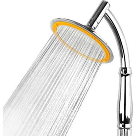 Pommeau de douche XXL 150 mm avec flexible inox 1,6 m – 5 jets réglables pour bain et douche (1/4)
