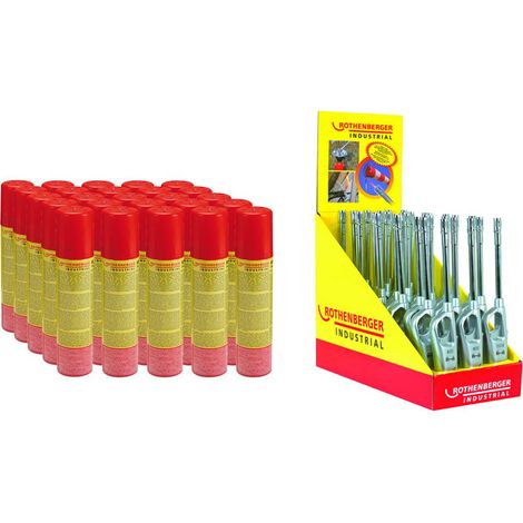 ROTHENBERGER Industrial 30x Gasanzünder Sturmsicher inkl. 25x Nachfüllgas - 1500005182