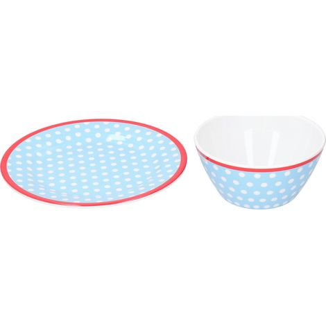 Ensemble de bols, assiettes à salade de fruits et desserts en porcelaine imitation, vaisselle de table (1/5)