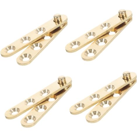 Juego de 8 piezas: bisagras pivotantes ocultas de alta resistencia para puertas de muebles bisagras pivotantes de gran ángulo aptas para puertas de hierro y vidrio. (1/5)