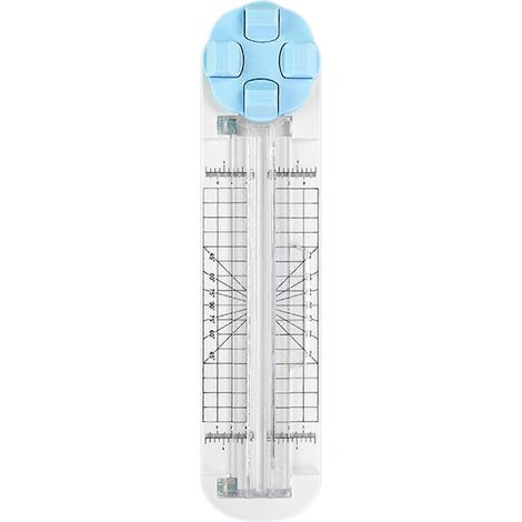 Outil de découpe multifonction 4 en 1 pour papier, 4 styles, pour scrapbooking, pour garçons et filles (bleu) (1/5)