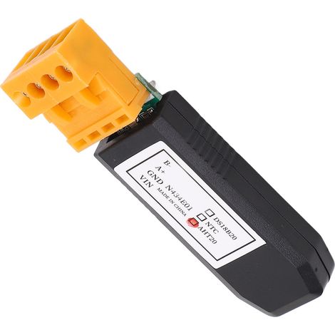 Capteur de température et d'humidité AHT20 RS485 pour système industriel, écran tactile, alimentation DC 4.5-15V, sonde de mesure précise, compatible PLC, kit de contrôle environnemental. (1/5)