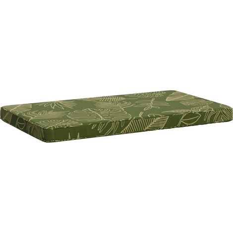 Coussin de banc 1 pièce VUGHT 100 % polyester Modèle feuille vidaXL