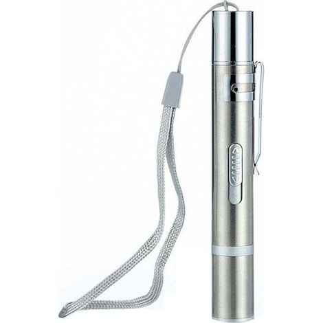 Pointeur laser Cat 7 en 1, UV, indicateur LED, réglable, USB, argent (1/5)