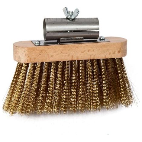 Spazzola Girevole in Ottone per Forno - 27x6,5 cm