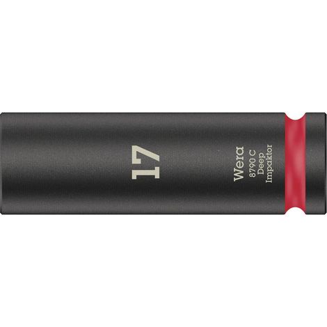Wera 8790 C Impaktor Deep 05004834001 6 pans intérieurs Douille 17 mm 1/2 (12.5 mm)