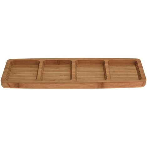Servierplatte aus Bambus, 33 cm (1/3)