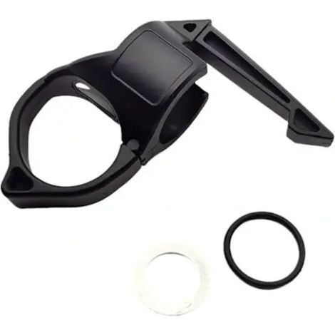 Anneau porte-lampe torche noir pour doigt. - (1/5)