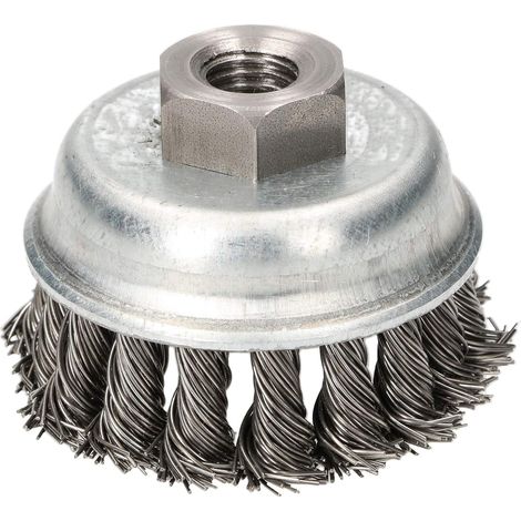 KOTARBAU Brosses à fil métallique 60 mm avec filetage M14 pour meuleuse d'angle (1/5)