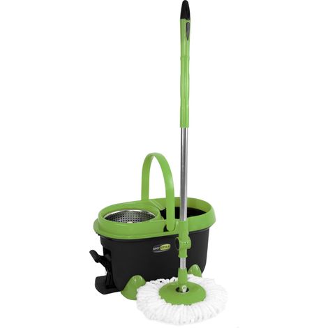 Set Secchio Lavapavimenti Rotante Spin Mop 360 cm 49 x 29,5 x Gio Style (1/5)