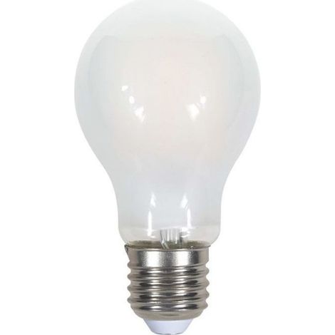 Bombilla LED V-TAC E27 7W A60 Filamento Cruzado Satinado Blanco Cálido (1/3)