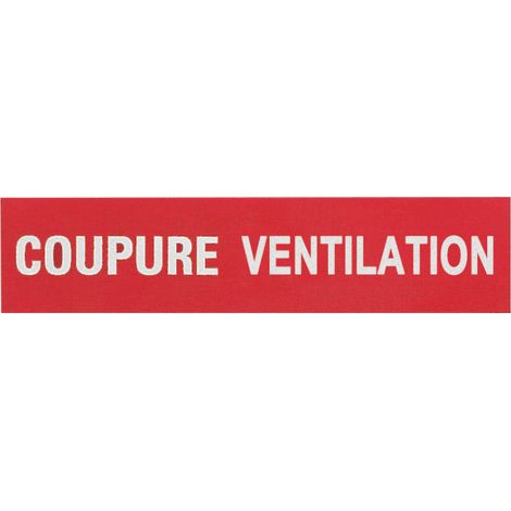 etiquette - coupure ventilation - legrand 038030