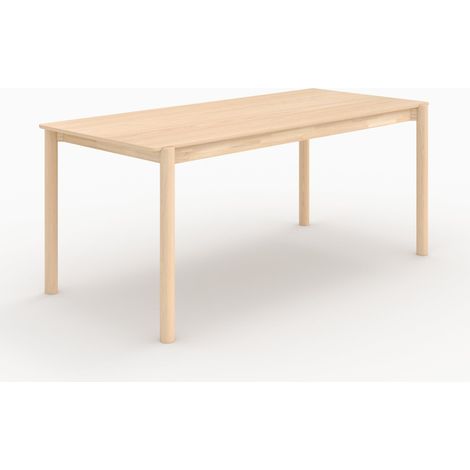 Mesa rectangular de madera de fresno para 6 personas - Irène