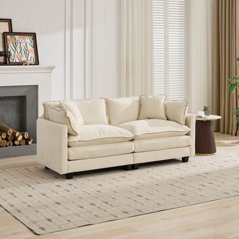 Divano Cloud LoveSeat (ottoman non incluso), divano sezionale moderno, per soggiorno, camera da letto e appartamento, comodo cuscino di seduta imbottito a doppio strato, tessuto in chenille traspirant (1/5)