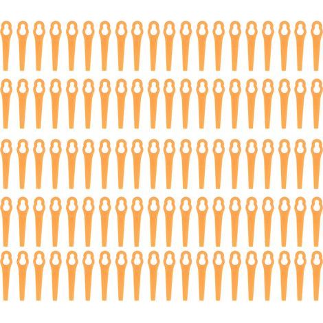 100 orangefarbene Kunststoff-Schneidklingen für Gartengeräte, Heckenscherenzubehör und manuelle Gartengeräte (1/5)