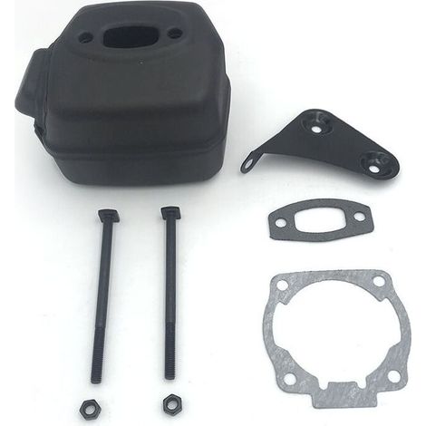 Marmitta di scarico per motosega Husqvarna 50 51 55 – Installazione facile – Materiale plastico grigio – Accessorio di ricambio (1/3)