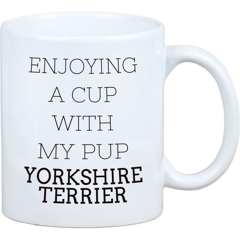 Yorkshire Terrier, York, York, Yorkie - tazza con foto e iscrizione cane geometrico Art-Dog (1/5)