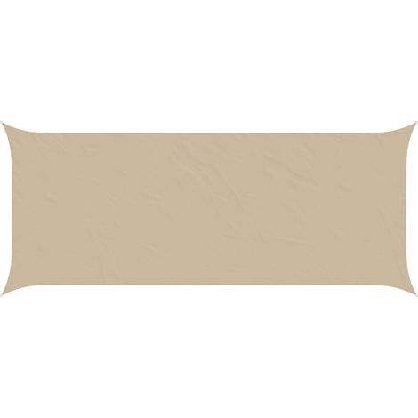 Toldo Vela de Sombra Beige 6 x 2,5 m 100% Poliéster Oxford vidaXL (1/5)