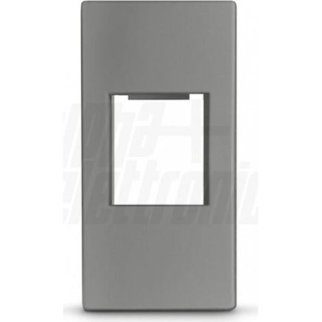Adattatore keystone compatibile con bticino matixgo alpha elettronica 1 modulo grigio - 96-500-18