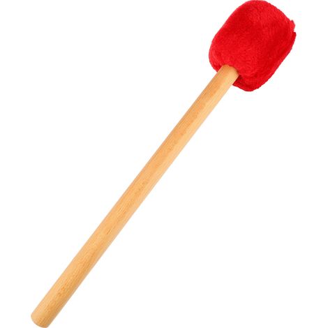Baguette de xylophone avec tête en feutre rouge, manche long pour timbales et percussions (1/5)