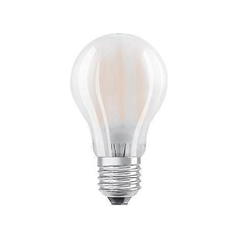 LED-Lampe, klassische Form mit Schraubsockel: E27 4W Ersatz, mattiert, 2700 K, 2er-Pack