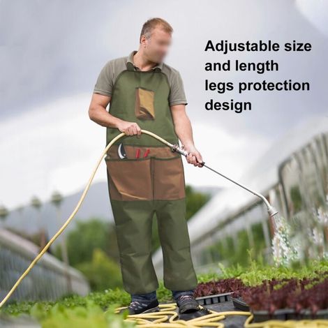Gartenleggings, Gartenschürze, Outdoor-Leggings mit mehreren Taschen, Pflückschürze, schmutzabweisende Schürze