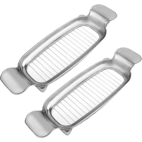 2 pièces Trancheuse à beurre et fromage en alliage d'aluminium, 17 fils, coupe-beurre - Argenté (1/5)