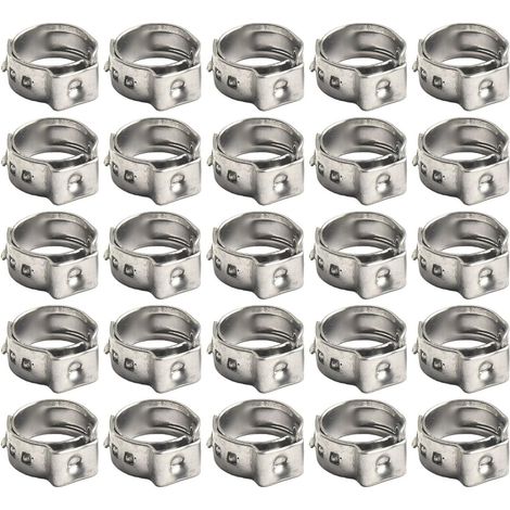 colliers de serrage sans oreilles en acier inoxydable (1/4)